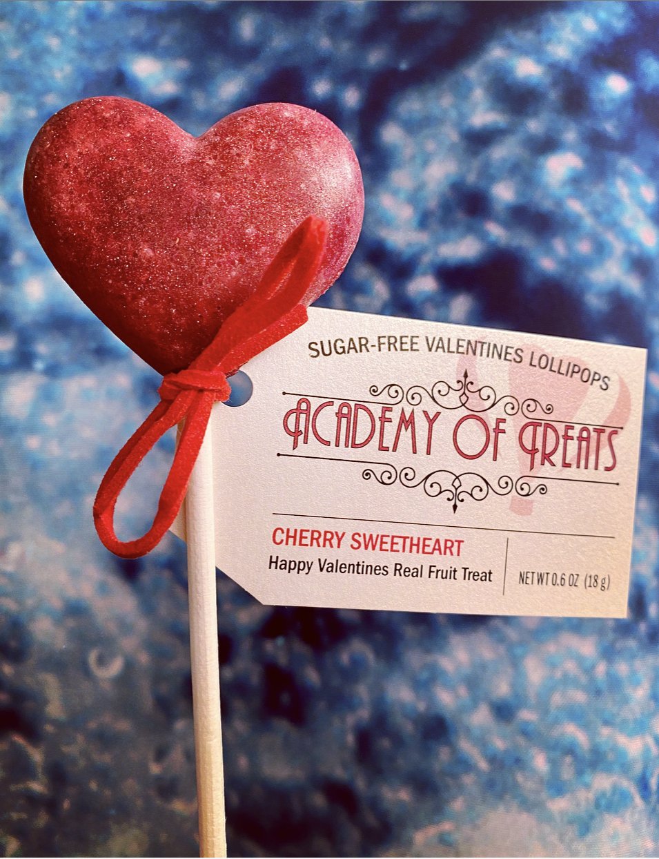 Sugar Free Valentines "Cherry Sweetheart" Lollipop
